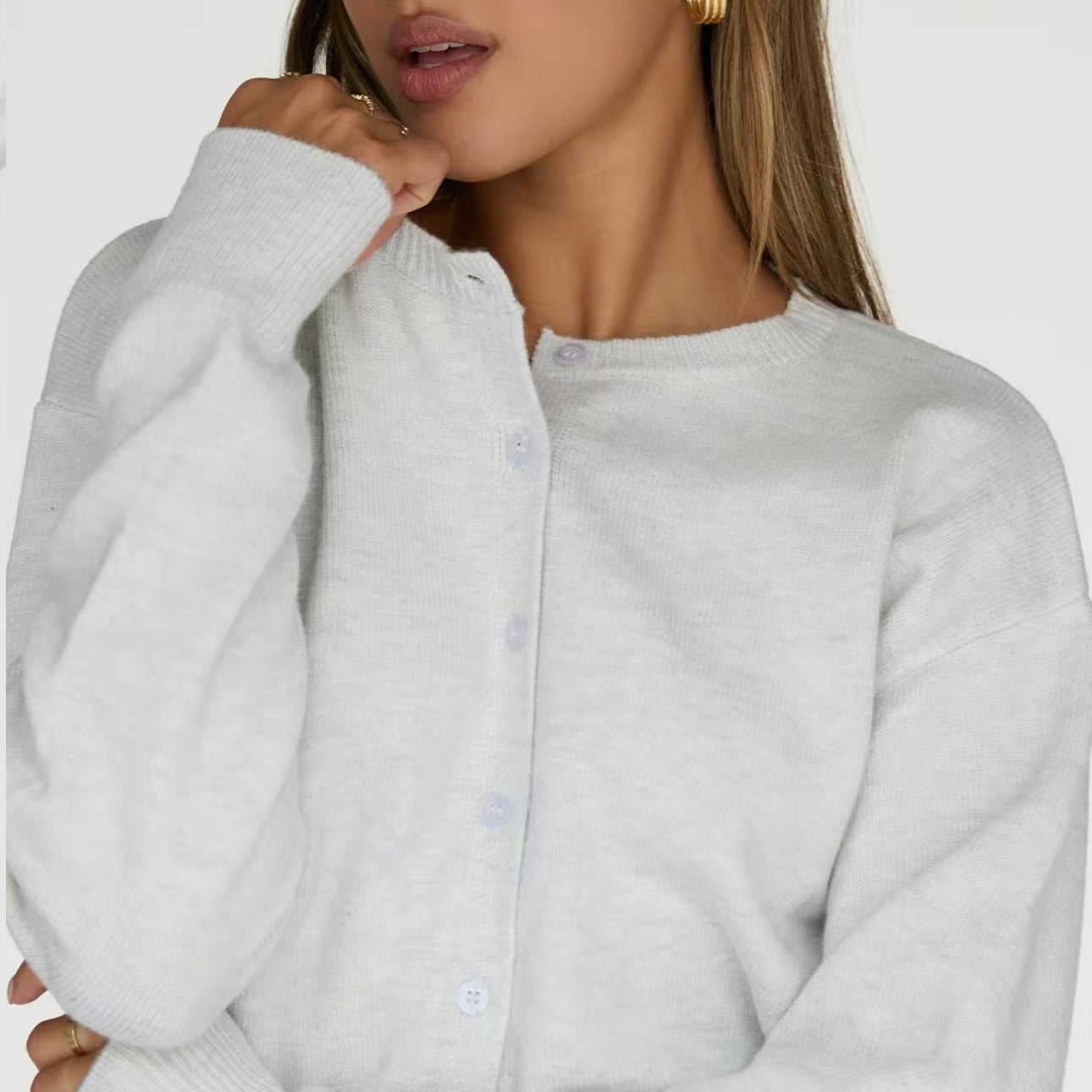 Cropped Cardigan Sweater